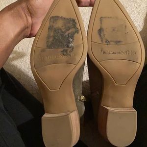 Franco Sarto    green suede boots